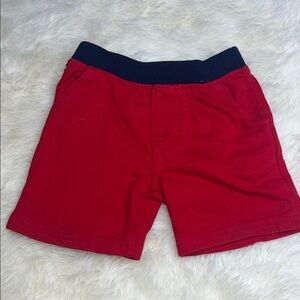 Tommy Hilfiger Red Kids Shorts with Navy Waistband